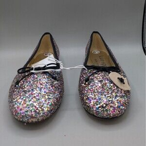 KATE SPADE NEW YORK Honey Slip On Flats Multicolor Sparkly Glitter Size …
